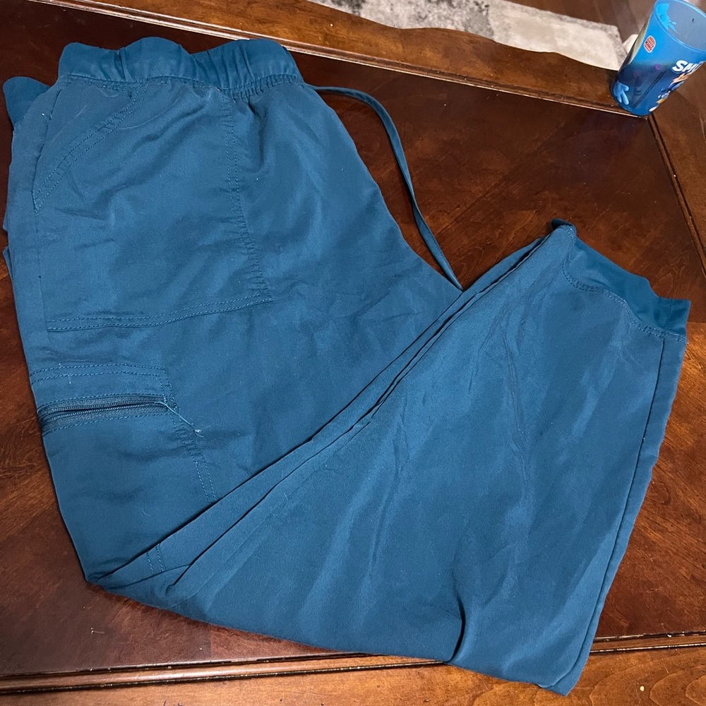 Teal 2X scrub pants